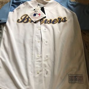 Mens XL Brewers Jersey NWT